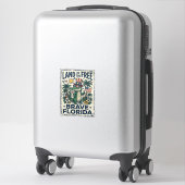 Patriottische Florida-alligator 4 juli Sticker (Koffer)