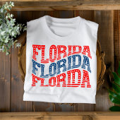 Patriottische Florida Rood en Blauw Boho T-shirt