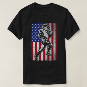 Patriottische Football Lover 4 juli Amerikaanse vl T-shirt