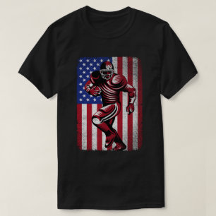 Patriottische Football Lover 4 juli Amerikaanse vl T-shirt