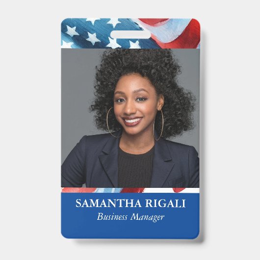 Patriottische foto badge (Voorzijde)