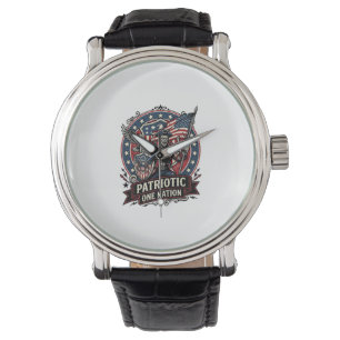 Patriottische Frankenstein Vrijheid Bruut Horror M Horloge