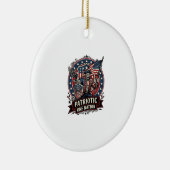 Patriottische Frankenstein Vrijheid Bruut Horror M Keramisch Ornament (Rechts)
