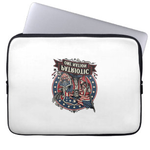 Patriottische Frankenstein Vrijheid Bruut Horror M Laptop Sleeve