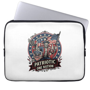 Patriottische Frankenstein Vrijheid Bruut Horror M Laptop Sleeve