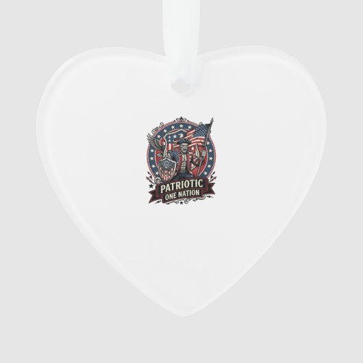 Patriottische Frankenstein Vrijheid Bruut Horror M Ornament (voorkant)