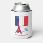 Patriottische Franse vlag BASTILLE DAG Blikjeskoeler (Blikje Achterkant)