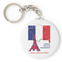 Patriottische Franse vlag BASTILLE DAG Button