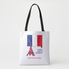 Patriottische Franse vlag BASTILLE DAG Tote Bag