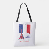Patriottische Franse vlag BASTILLE DAG Tote Bag (Achterkant)