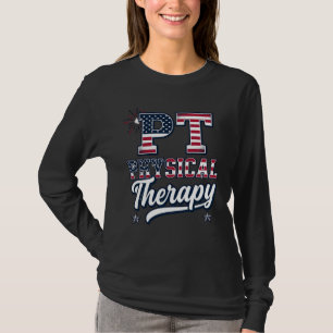 Patriottische Fysiotherapie Vintage PT T-shirt Ont