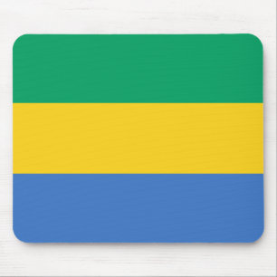 Patriottische Gabonese vlag Muismat