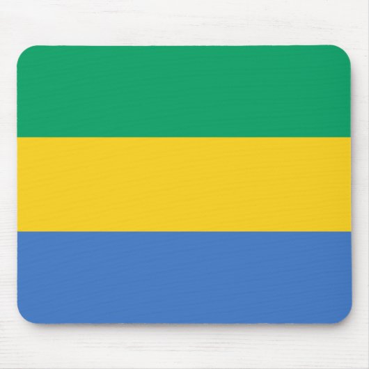Patriottische Gabonese vlag Muismat (Voorkant)