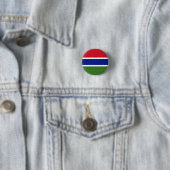 Patriottische Gambia-vlag Ronde Button 3,2 Cm (In situ)