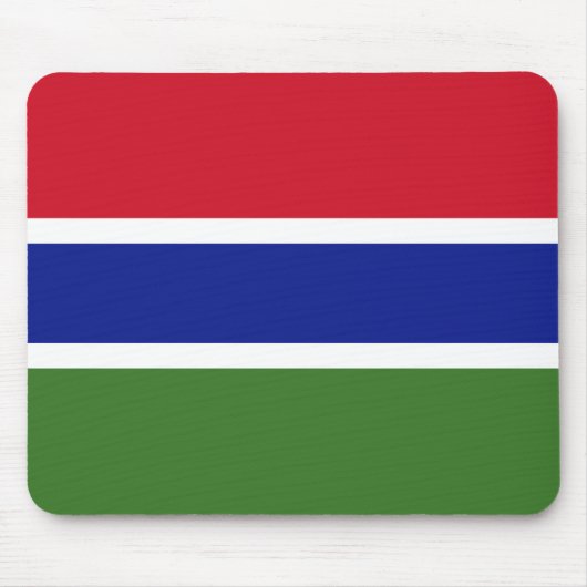 Patriottische Gambiaanse vlag Muismat (Voorkant)