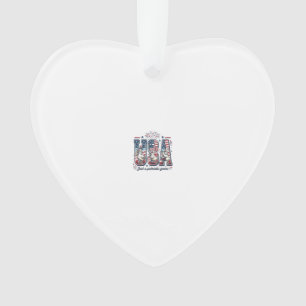 Patriottische Gans USA Vintage Vierde Juli Shirt ( Ornament