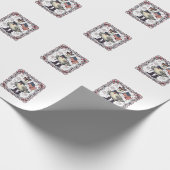 Patriottische Gans Vintage Gravure Cadeaupapier (Hoek)