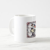 Patriottische Gans Vintage Gravure Koffiemok (Voorkant links)
