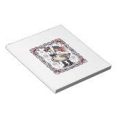 Patriottische Gans Vintage Gravure Notitieblok (Schuin)