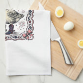 Patriottische Gans Vintage Gravure Theedoek (Quarter Fold)