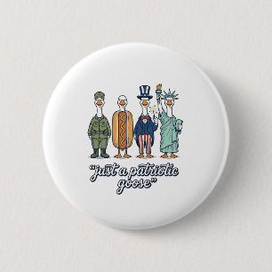 Patriottische Ganzen Opstelling Vintage Vector T-s Ronde Button 5,7 Cm