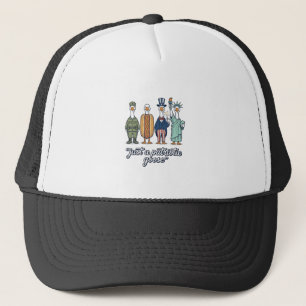 Patriottische Ganzen Opstelling Vintage Vector T-s Trucker Pet