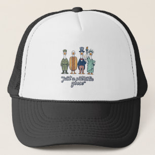 Patriottische Ganzen Opstelling Vintage Vector T-s Trucker Pet