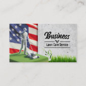 Patriottische gazon & landschapsarchitectuur servi visitekaartje (Voorkant)