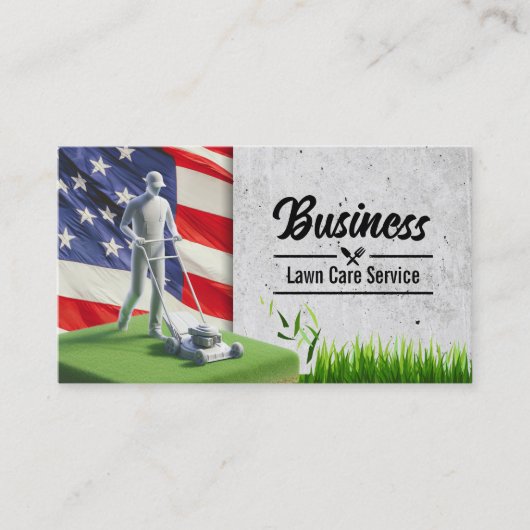 Patriottische gazon & landschapsarchitectuur servi visitekaartje (Voorkant)