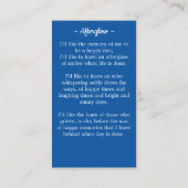 Patriottische Gebedsvlag Verenigde Staten Amerikaa Contactkaartje (Achterkant)