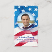 Patriottische Gebedsvlag Verenigde Staten Amerikaa Contactkaartje (Voorkant)
