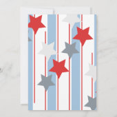 Patriottische gebeurtenis op 4 juli Stars Stripes  Kaart (Achterkant)