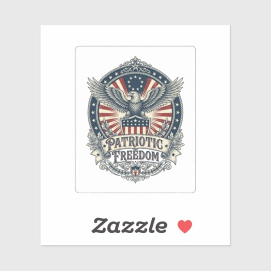 Patriottische Geboortejaar Serie Vector Grafische Sticker (Vel)