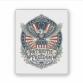 Patriottische Geboortejaar Serie Vector Grafische Sticker (Voorkant)