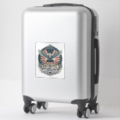Patriottische Geboortejaar Serie Vector Grafische Sticker (Koffer)