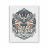 Patriottische Geboortejaar Serie Vector Grafische Sticker (Voorkant)
