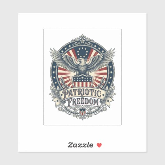 Patriottische Geboortejaar Serie Vector Grafische Sticker (Vel)