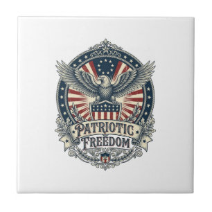 Patriottische Geboortejaar Serie Vector Grafische  Tegeltje