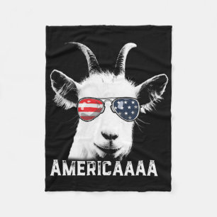 Patriottische geit 4 juli T-shirt jongens grappige Fleece Deken