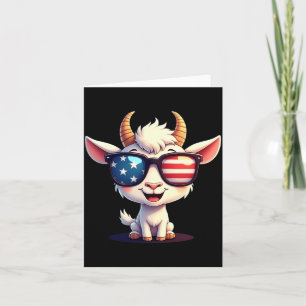 Patriottische Geit Amerikaanse Vlag VS Vierde 4 Ju Kaart
