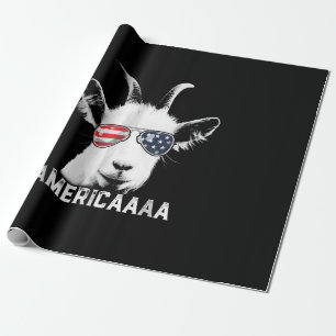 Patriottische geit Funny Goat America Cadeaupapier