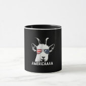 Patriottische geit Funny Goat America Mok (Midden)
