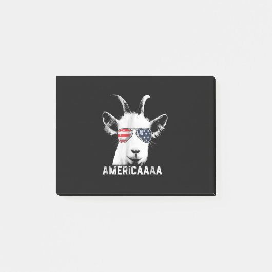Patriottische geit Funny Goat America Post-it® Notes (Voorkant)