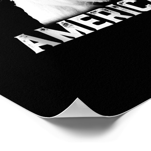 Patriottische geit Funny Goat America Poster (Hoek)