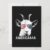 Patriottische geit Funny Goat America Save The Date (Voorkant)