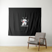 Patriottische Geit Grappige Geit Amerika Wandkleed (In Situ (horizontaal))