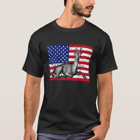 Patriottische geit op 4 juli jl. t-shirt (Voorkant)