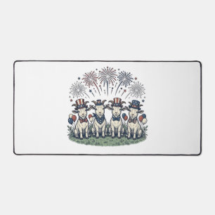 Patriottische Geiten Vuurwerk Vintage Shirt Ontwer Bureaumat