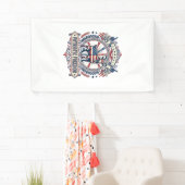Patriottische Geitenboerderij Vector Grafische T-s Spandoek (Insitu)