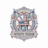 Patriottische Geitenboerderij Vector Grafische T-s Sticker (Voorkant)